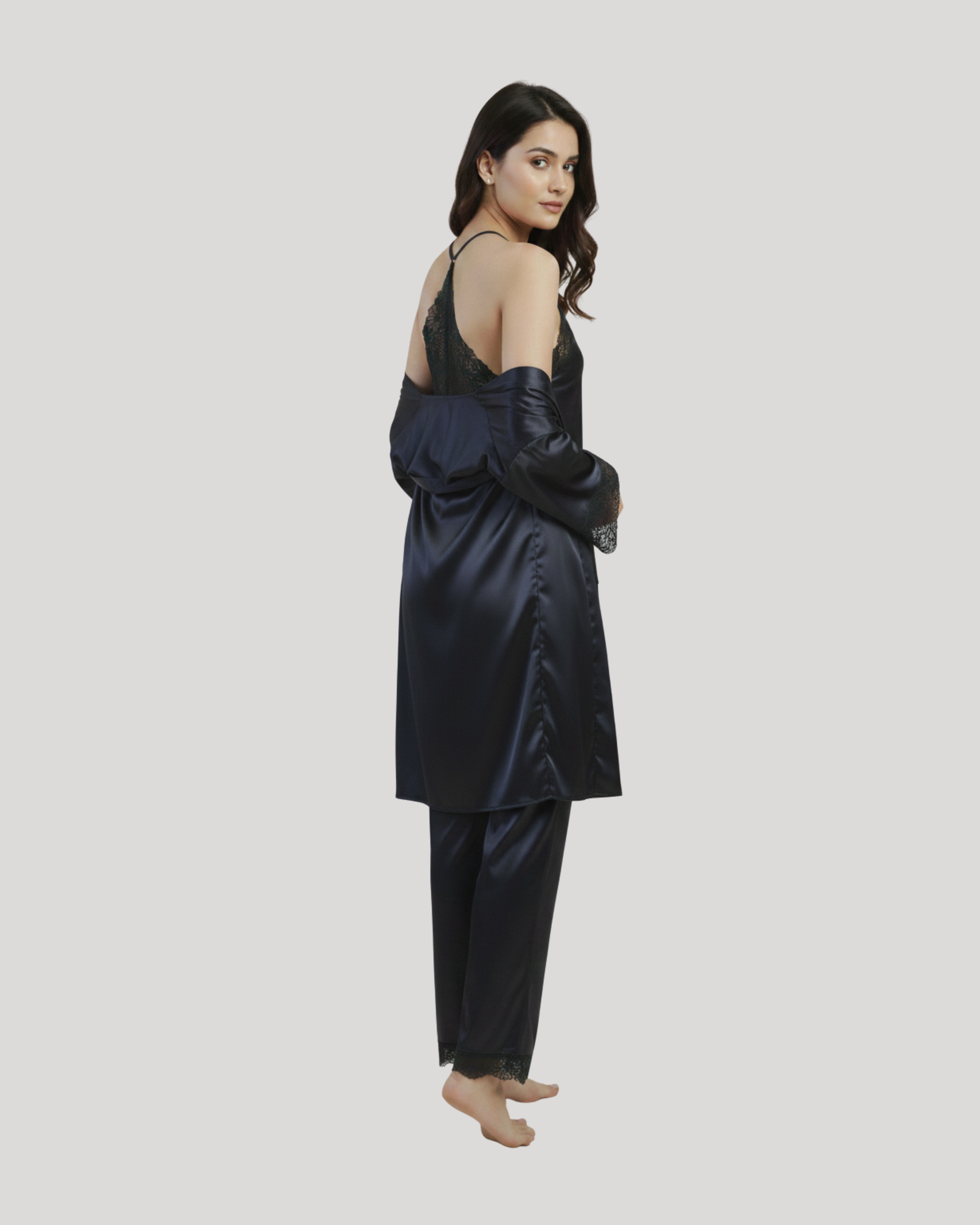 Women’s 3-Piece Nightwear Set – Soft & Comfortable Sleepwear