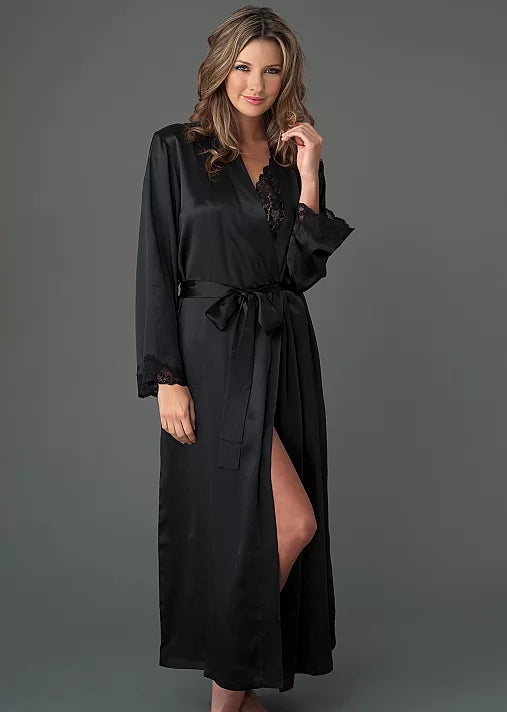 Desires indulgence silk long robe