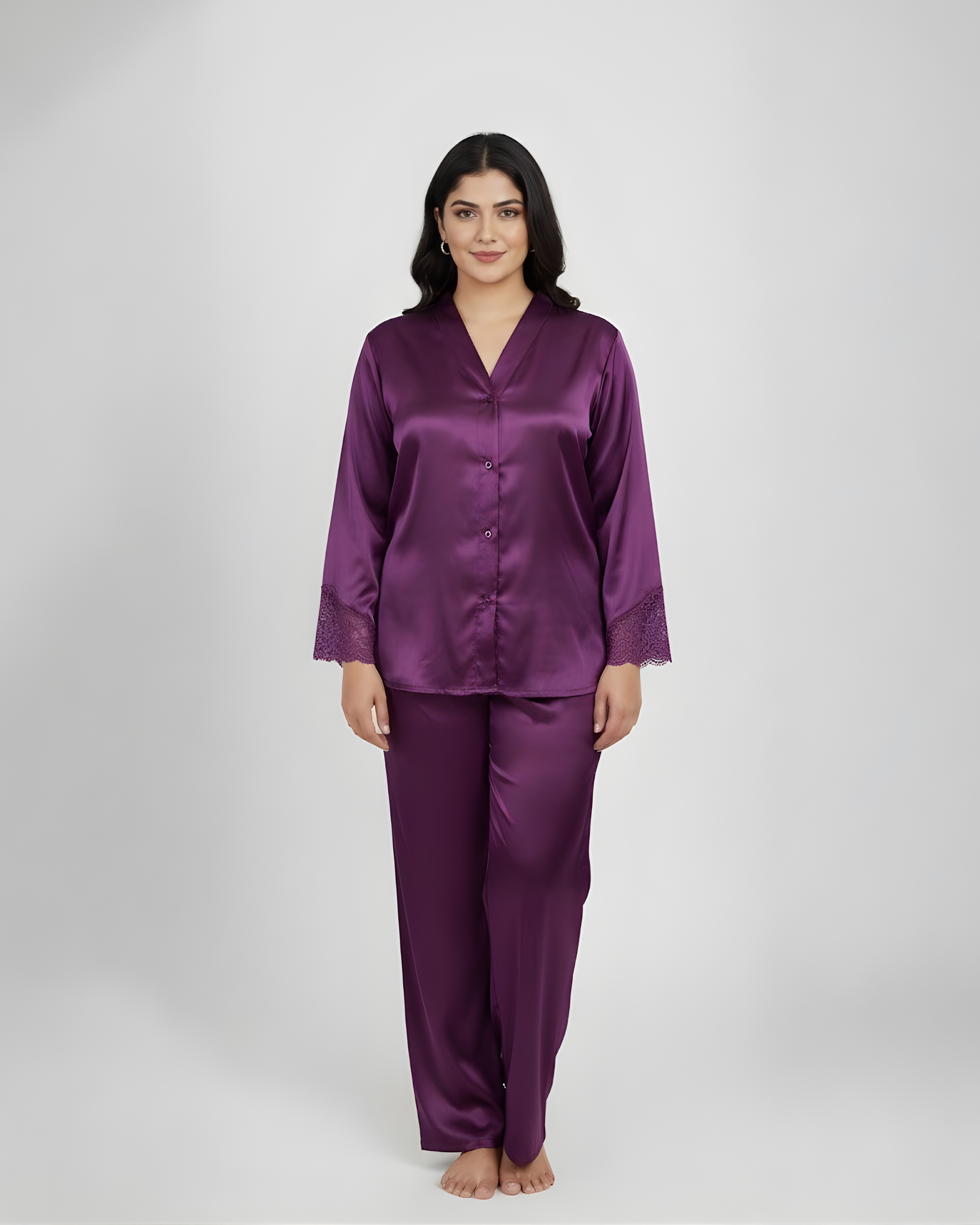 Cozy Luxe Pajama Set – Soft Feel Nightwear with Elegant Fit