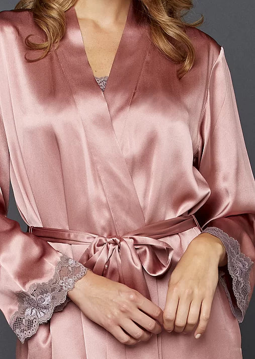Desires indulgence silk long robe