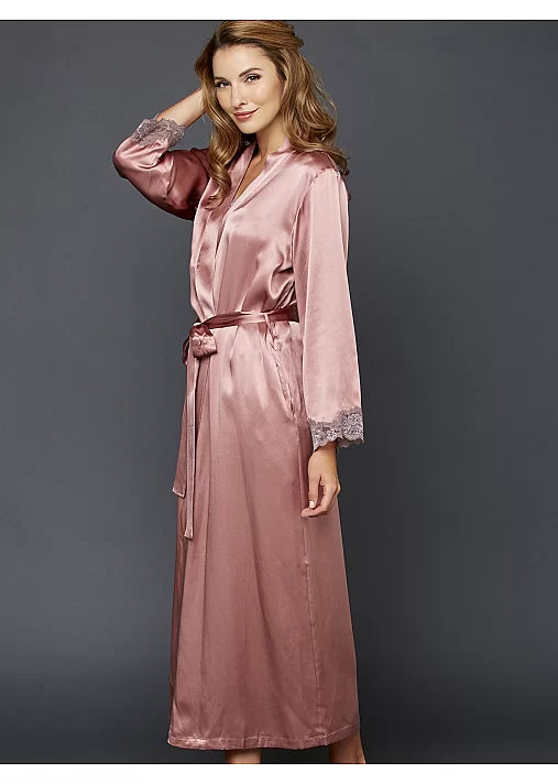 Desires indulgence silk long robe