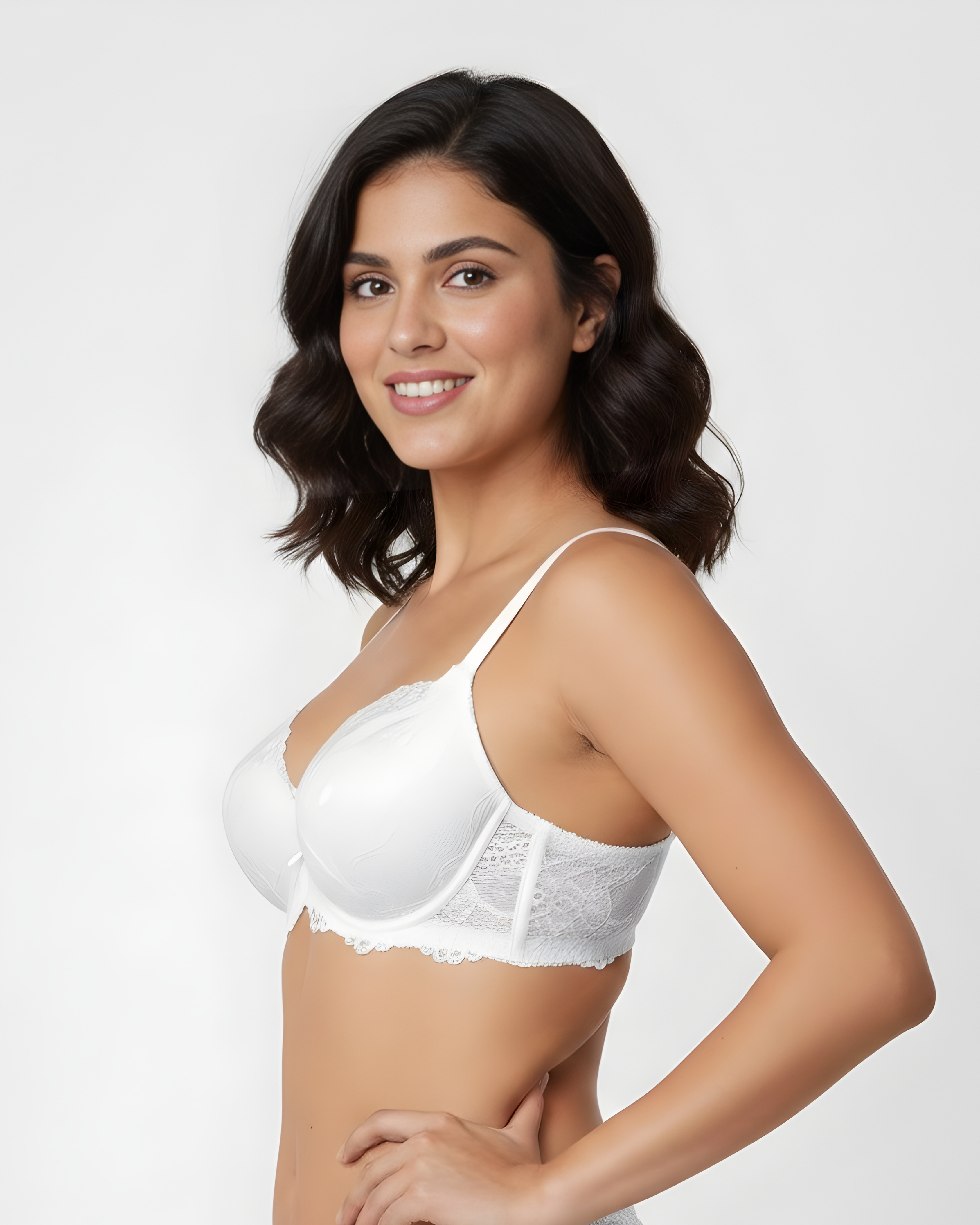 Rene Rofe lace trim pushup bra