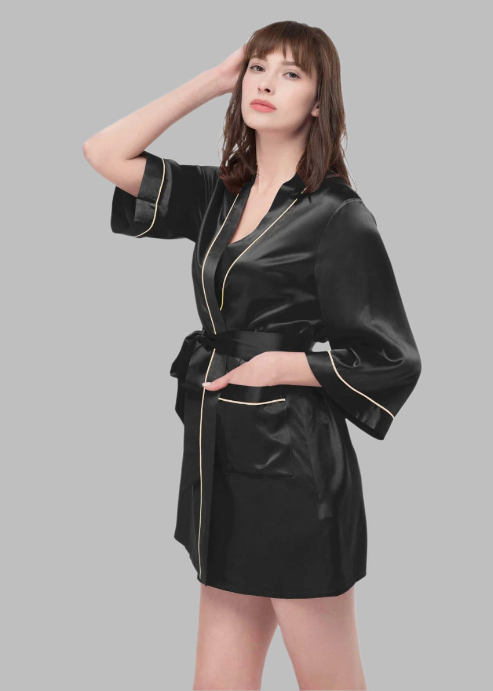 Slabrock contrast trim short Gown