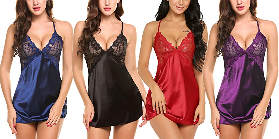 Desires Criss cross lace short nighty
