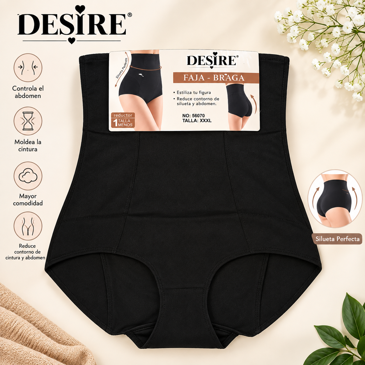 Desire Silhouette Fit High-Waisted Tummy Control Shaping Brief 56070