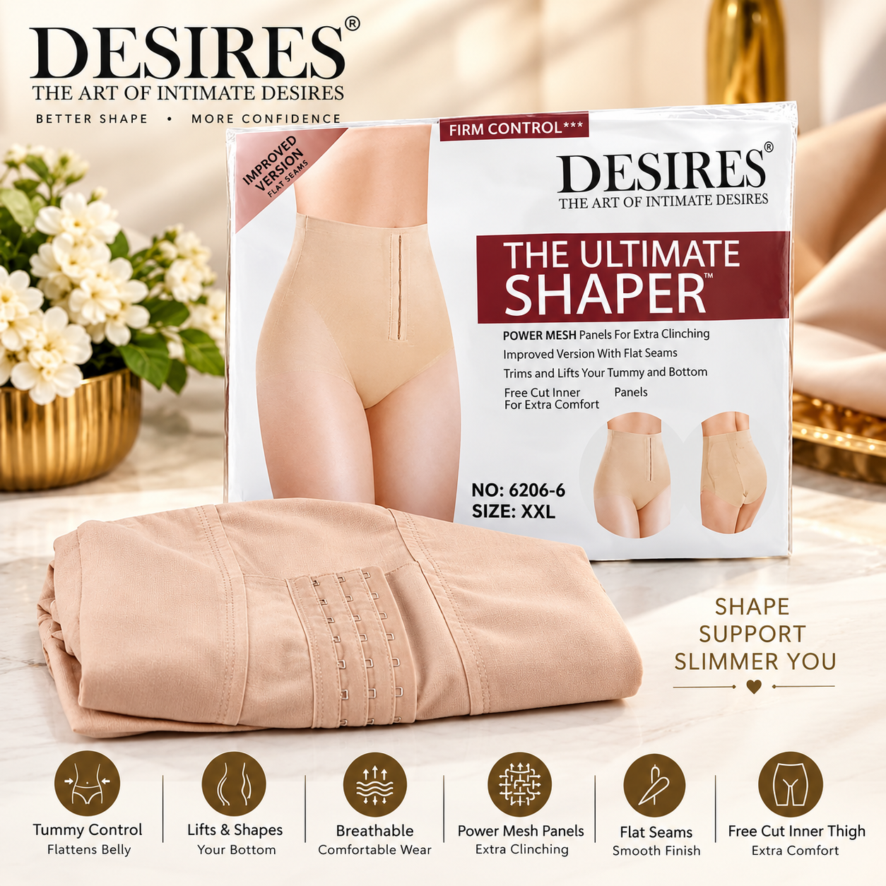 Desires Firm Control Ultimate Body Shaper (62066)
