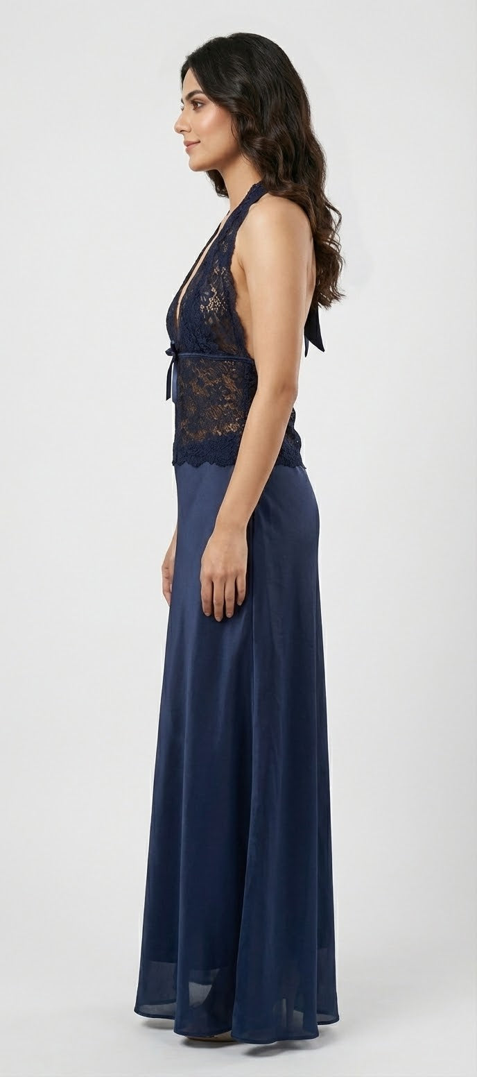 Desires estelle silk lace long Nighty