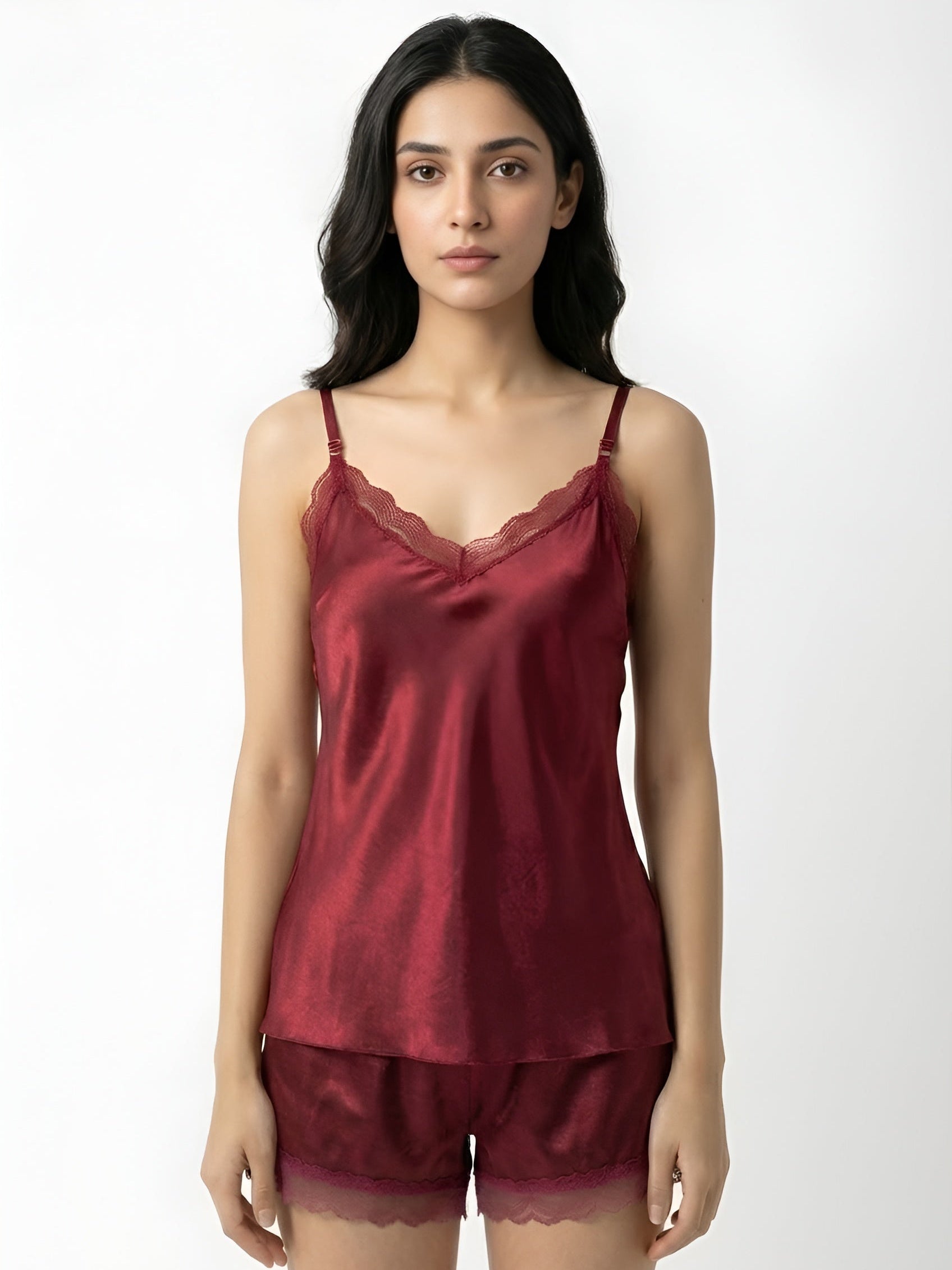 Desires 2 pc bonsoir silk short nightwear