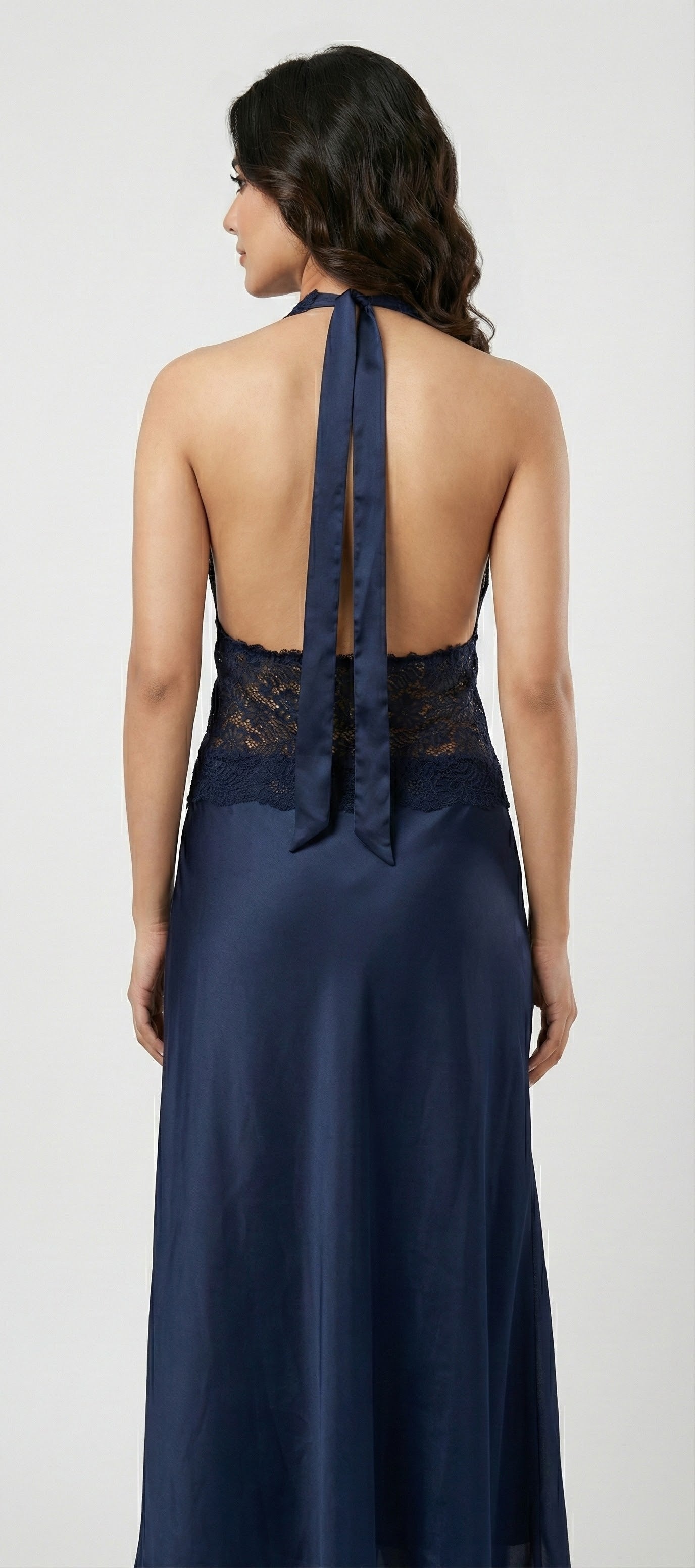 Desires estelle silk lace long Nighty