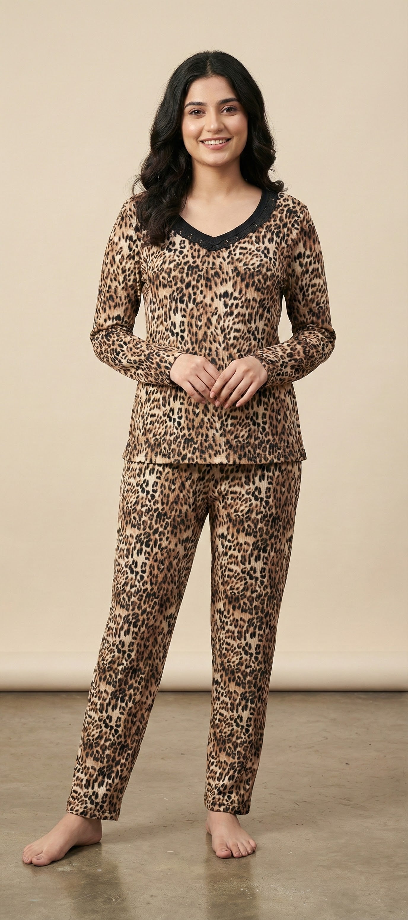 Rene Rofe  estelle Cheeta print pajama set