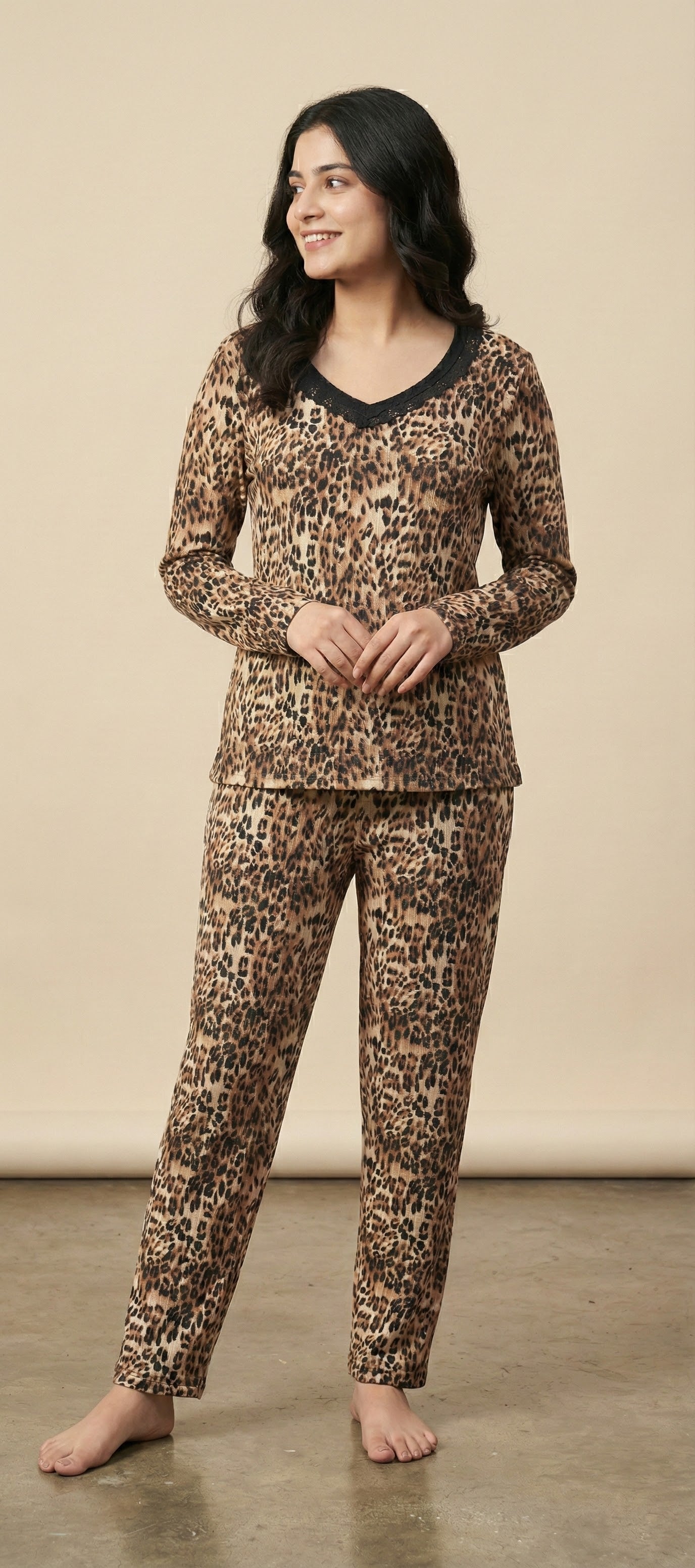 Rene Rofe  estelle Cheeta print pajama set