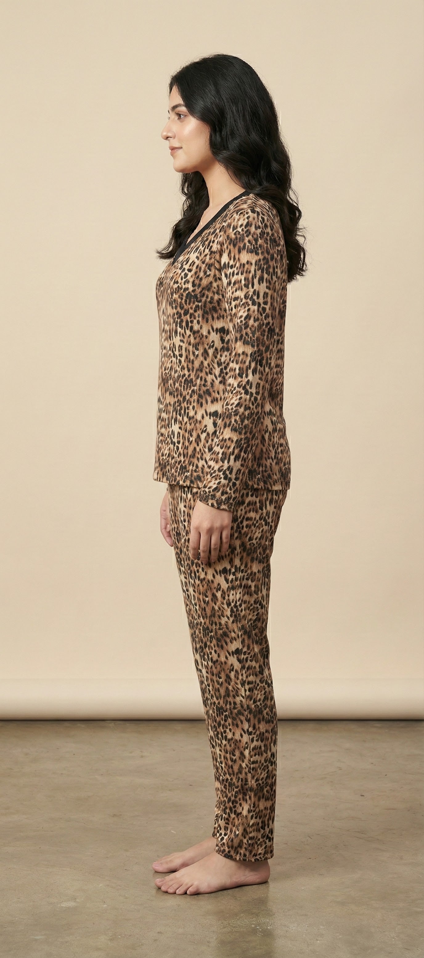 Rene Rofe  estelle Cheeta print pajama set