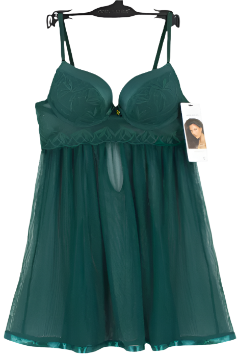 Daisy fuentes intimates molded lace babydoll thong set