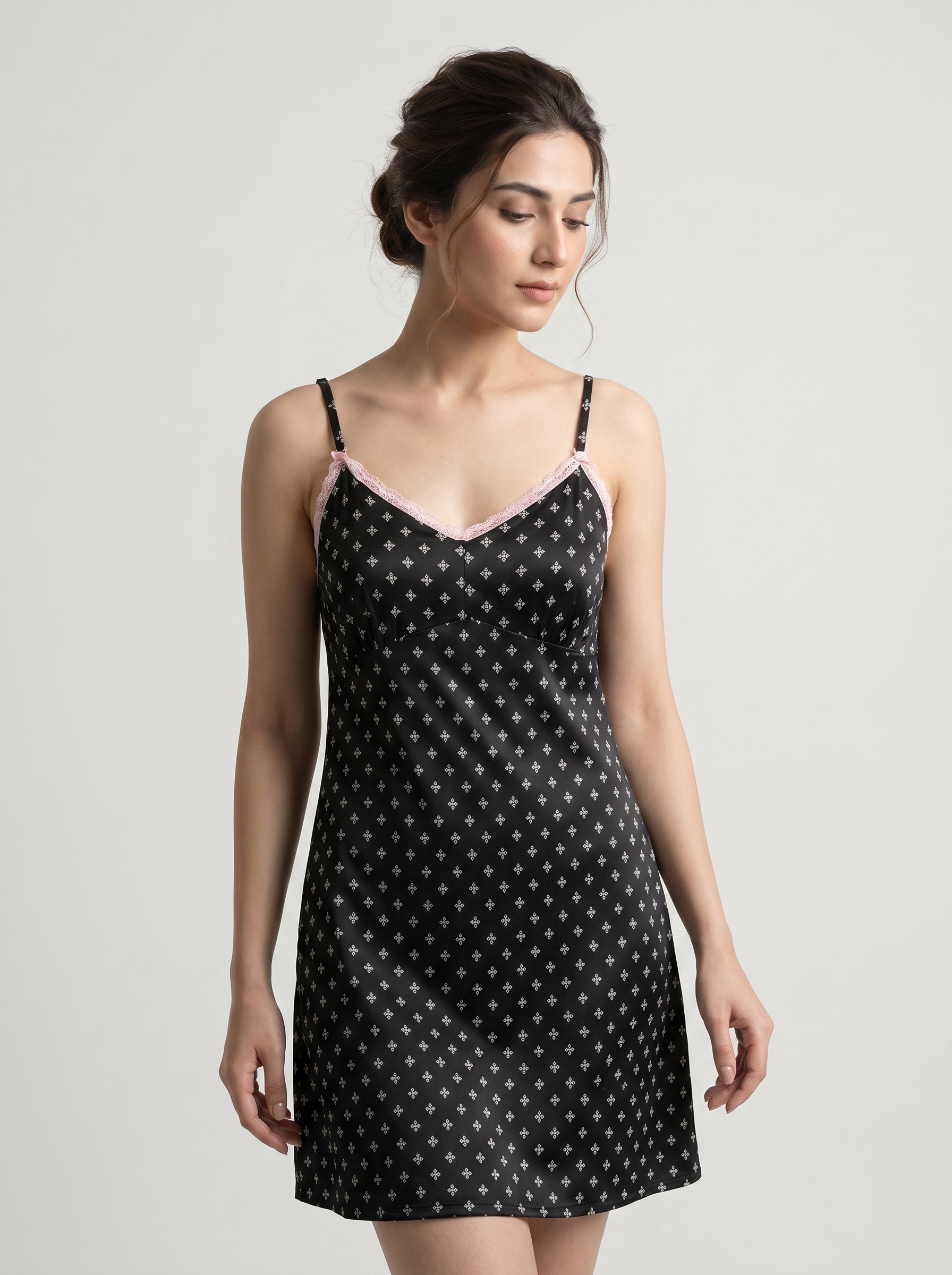 Desires Luxury Lace Nighty with gown– Soft, Elegant & Comfortable Sleepwear