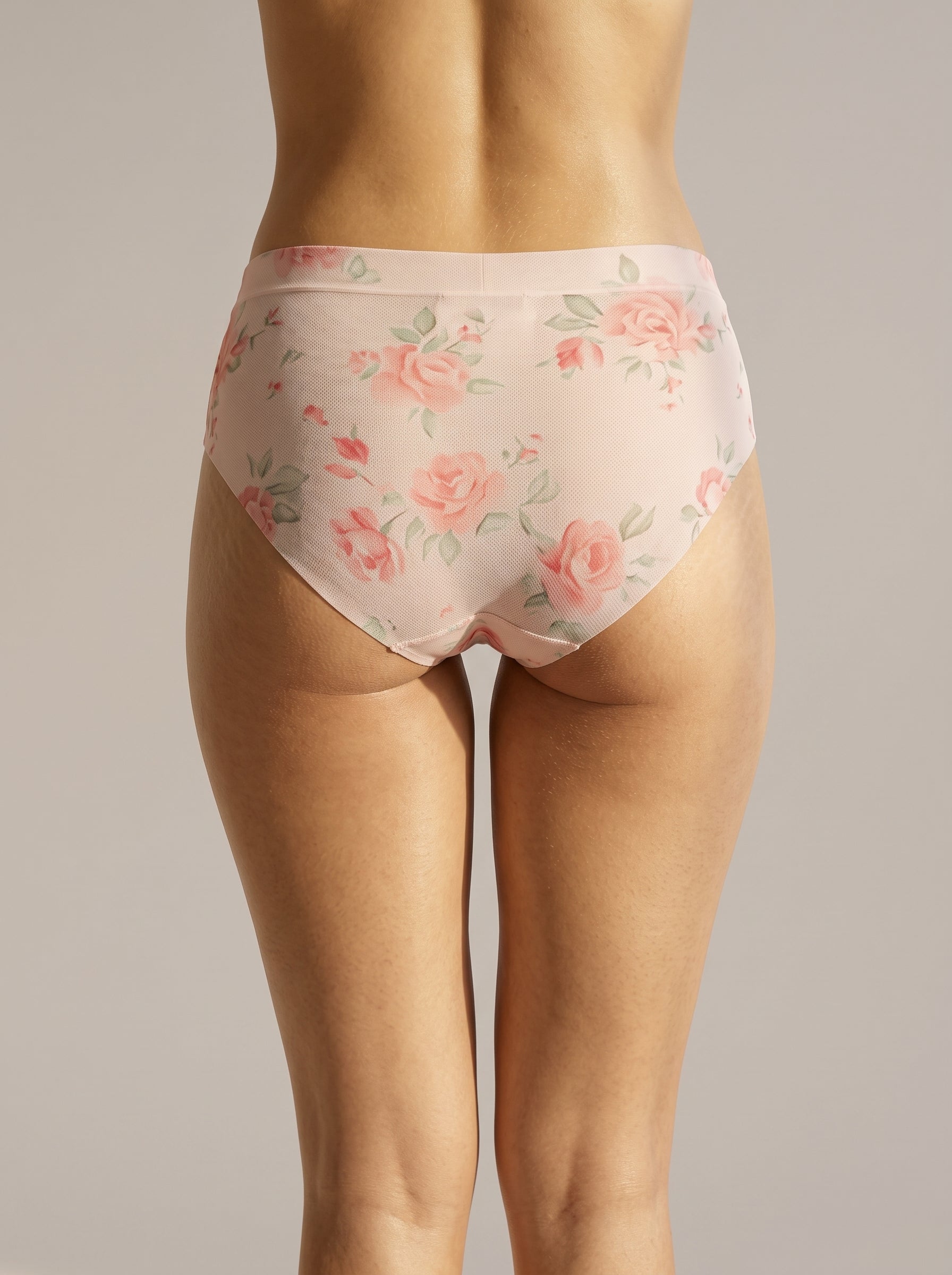 Floral Print Seamless Panties
